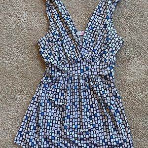 Body Central Blue Multi Top